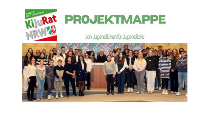 Gruppenbild des Kinder- und Jugendrats im Landtag